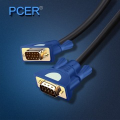 Cable PCER VGA 3 + 4 blindaje de lámina Cable VGA a VGA para HDTV PC portátil TV Box Proyector Monitor cable vga cable 1920 * 1080P