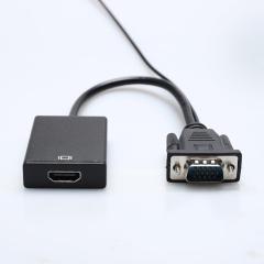 PCER VGA zu HDMI Adapter Stecker zu Buchse VGA HDMI Konverter zusätzliches USB Audiokabel für Computer Display Screen Projektor TV