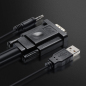 VGA-HDMI-Kabel Stecker zu Stecker Für PC-Monitor HDTV-Projektor VGA-zu-HDMI-Kabel mit zusätzlichem USB-Audiokabel