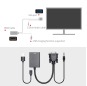 VGA-zu-HDMI-Adapter VGA-Stecker zu HDMI-Buchse VGA-HDMI-Wandler zusätzliches USB-Audiokabel für Computerbildschirm-Projektorfernseher