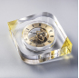 Horloge de table en cristal SQUARE K9 personnalisée pour la décoration de la maison