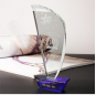 Fancy crystal ship model crystal boat awards shape crystal trophy/glass awards sailing boat award