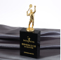 Metal crystal trophy custom creative lettering  Table tennis competitions championship souvenir sports trophy