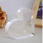 Wholesale Heart Shape Crystal Crafts Glass Awards Clear Optical Crystal Awards Crystal Trophy As Rose Vase
