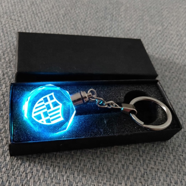 Кредитная гарантия на заказ 3D лазерная гравировка логотип футбольной команды светодиодный свет хрустальный брелок для подарка сувенир