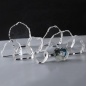 Wholesale blank K9 heart-shaped crystal iceberg laser engraving supplies for custom crystal photo frame souvenir gifts