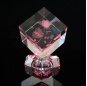 Gravure laser personnalisée cristal verre décoration de la maison cube artisanat cadeau d'anniversaire