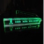 Benutzerdefinierte 3D-Lasergravur LED-Kristallwürfel Schlüsselbund für Kristall Briefbeschwerer