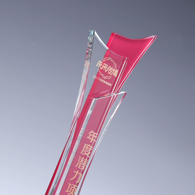85*85*300mm Two-tone Wave Trophies, Award Trophy, CT1162