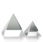 Pyramide de cristal multicolore presse-papiers personnalisé 3D Laser gravure pyramide de cristal pour les cadeaux d'affaires