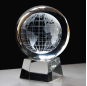 Großhandel schwarze K9 Glaskristallkugel benutzerdefinierte 3D-Lasergravur-Kristallkugel mit LED-Basis