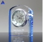 Antique Blank Appreciation 3D Laser Engraving Crystal Clock Gifts For Custom Logo