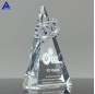 Barnard Triangle Shape Silver Trophy Crystal Gear Award