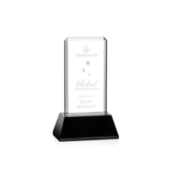 Placa de premio de trofeo de cristal barato en blanco de venta caliente promocional de último diseño para regalo de negocios