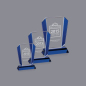 Handmade Customize K9 Blank Small Colorful Crystal Cutout Awards For Souvenir Shields Best Selling Award Trophy