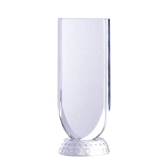 Placa de premio de cristal en blanco del trofeo de la copa deportiva de cristal de alta calidad del último estilo para el ganador
