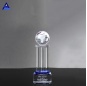 Премия "Большой прозрачный хрустальный глобус" со свадебным подарком Стеклянный глобус с картой Земли