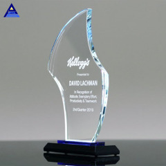 Factory Sale Diamond Clear Flame Shape Dankbarkeit Custom Awards Trophäe