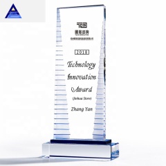 Neuer 2021 Hot Sale Factory Glass Gravierter Cube K9 Clear Crystal Award