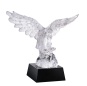Домашний декор для рабочего стола 3D-модели Животное Летающий хрустальный орел Скульптура для сувенирного подарка