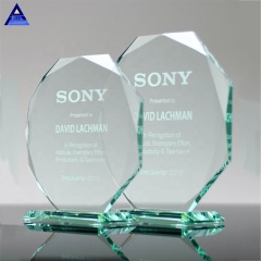 Pujiang Factory Supply Shield Octagon Shape Jade Glass Awards / Оптовые дешевые стеклянные трофеи / стеклянная пустая медаль