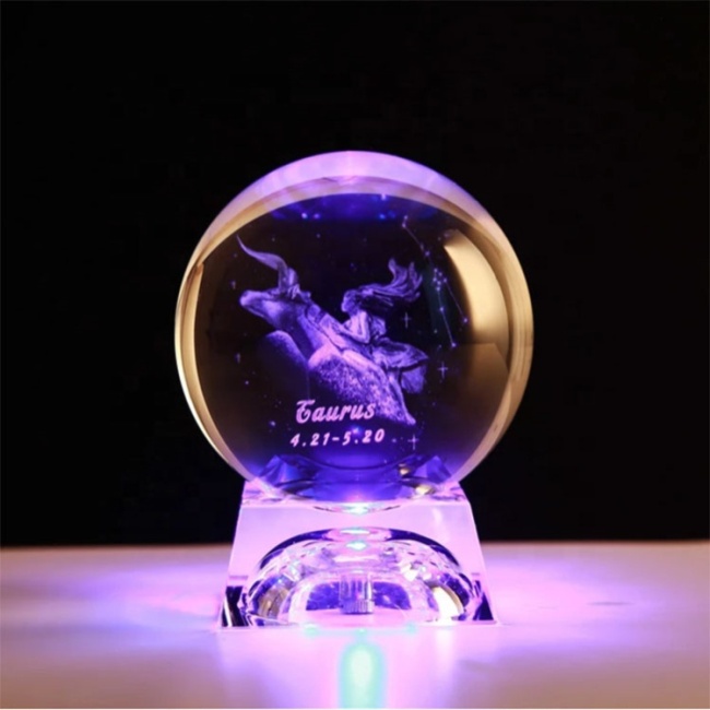Cheap Beautiful Pattern 3d Laser 80mm 100mm Globe K9 Glass Solar Crystals Dragon Balls with crystal base For Home Decor