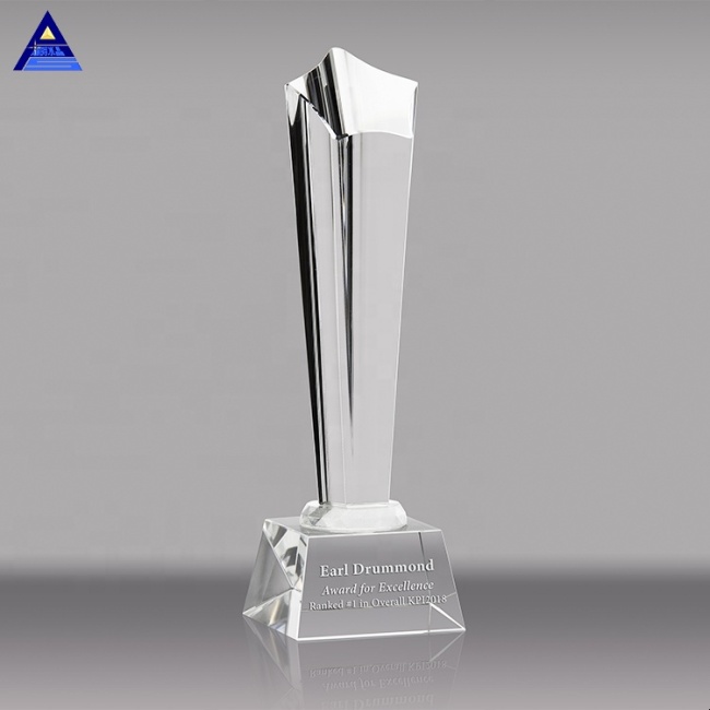 Trofeo de cristal al por mayor, placa de estrella de Metal, premios de cristal, trofeo para regalo de empresa