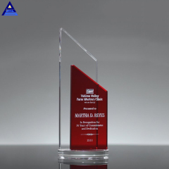 Modifique el trofeo de premio de cristal de rubí para requisitos particulares al por mayor del nuevo diseño para la promoción
