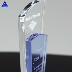 Recuerdo de la escuela Crystal Sobe Award Trophy Crystal Award Placa de recuerdo