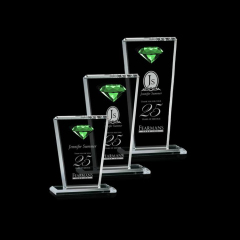 2020 New Fashion Customized Pujiang K9 Transparent Diamond Crystal Award