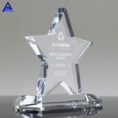 New Arrival Blank Luminary Crystal Star Achievement Award For Business Gifts