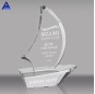 Wholesale Business Award Crystal Sailboat,Father'S Day Crystal Gift For Leadship Glass Awards Trophies