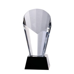 Wholesale Hot Sale Personalized Custom Blank Crystal Glass Souvenir Award Trophy For  Cheap Sale