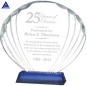 Premios de placa de trofeo de cristal en forma de concha transparente personalizada de nuevo diseño de llegada para regalo de recuerdo