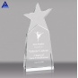 Hot Sale Awards Use Custom Logo Crystal K9 Star Shaped Trophy Cups For Souvenir Gift