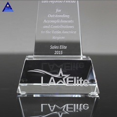 Trophée et prix en cristal Top Star en gros avec gravure de nom personnalisée