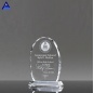 Pujiang Top Quality Shield Shape K9 Custom Oval Shape Art Skyline Crystal Craft