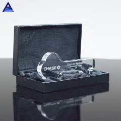 New Design Best Selling Cheaper Wholesale Key Shape Crystal Presentation Trophy