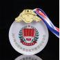Conception en métal personnalisée pas cher en Chine que vous possédez Marathon Running Sport 3D Crystal Metal Award Medal avec ruban de sublimation