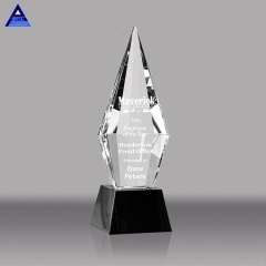 Premios de cristal de chorro de arena para premios de trofeo de grabado personalizado