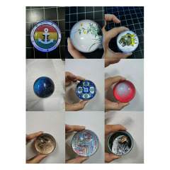 Briefbeschwerer aus Kristallglas der Klasse K9, kundenspezifisches Bilddesign Kuppel mit runder Form Kristallglaspapiergewicht