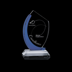 Venta caliente Souvenir Ping Pong Paddle Star Torch Florero Cristal Trofeos y medallas