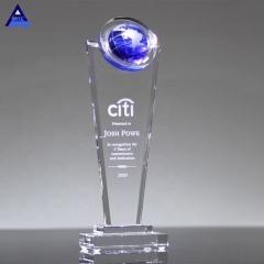 K9 – trophée de la meilleure qualité en cristal, nouveau Design d'entreprise, World Globe Surge Award