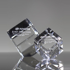 Bloque de grabado láser K9 en blanco 3D regalos decoraciones Material 2D foto decoración cubo de cristal