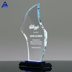 Заводская продажа Diamond Clear Flame Shape Gratitude Custom Awards Trophy