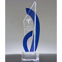 Premios de cristal personalizados al por mayor, premios de la corporación de trofeos de cristal K9 personalizados