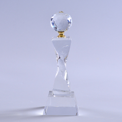 2020 Новый 3D-лазерный хрустальный трофей со стеклянным глобусом для деловых сувениров