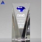 Excellence Sapphire Blue Crystal Diamond Award Trophy For Sales Goal