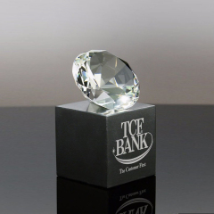 Гравировка больших бумажных весов Китайские трофеи за оптовую стеклянную награду 3D Кубики в форме блока Хрустальный алмазный трофей