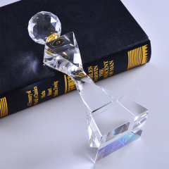 2020 Новый 3D-лазерный хрустальный трофей со стеклянным глобусом для деловых сувениров